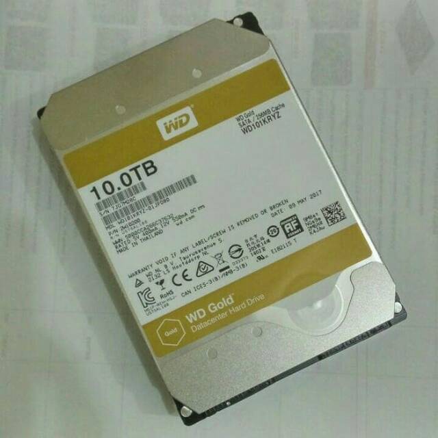HARDDISK WD / WDC GOLD 10TB 7200RPM WD101KRYZ