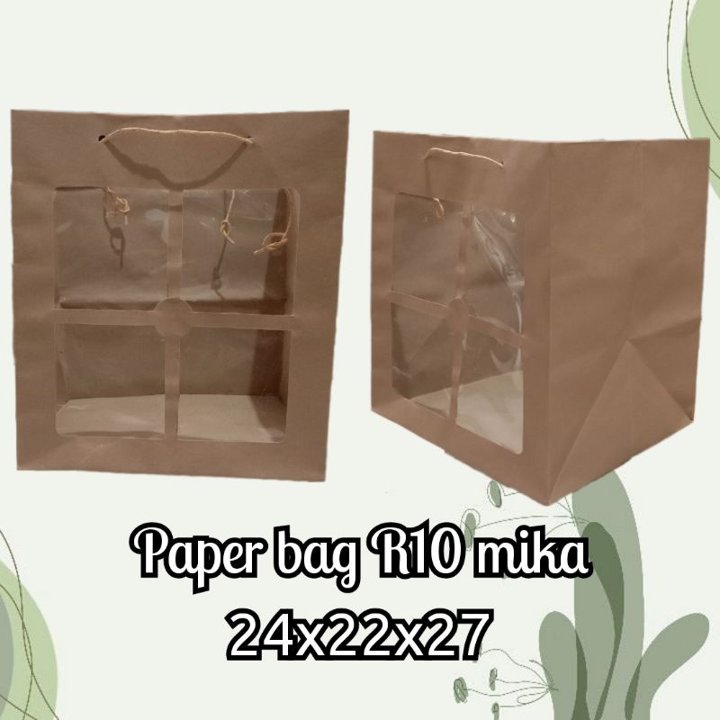 

Paper bag R10 window uk. 24x22x27