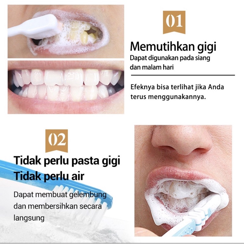 BREYLEE Teeth Whitening Powder/Pemutih Gigi BPOM