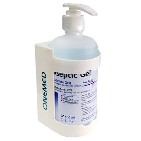 Antiseptik/Aseptic Gel Onemed 500ml + Braket/Bracket 1 Set - Gel Pembersih Tangan