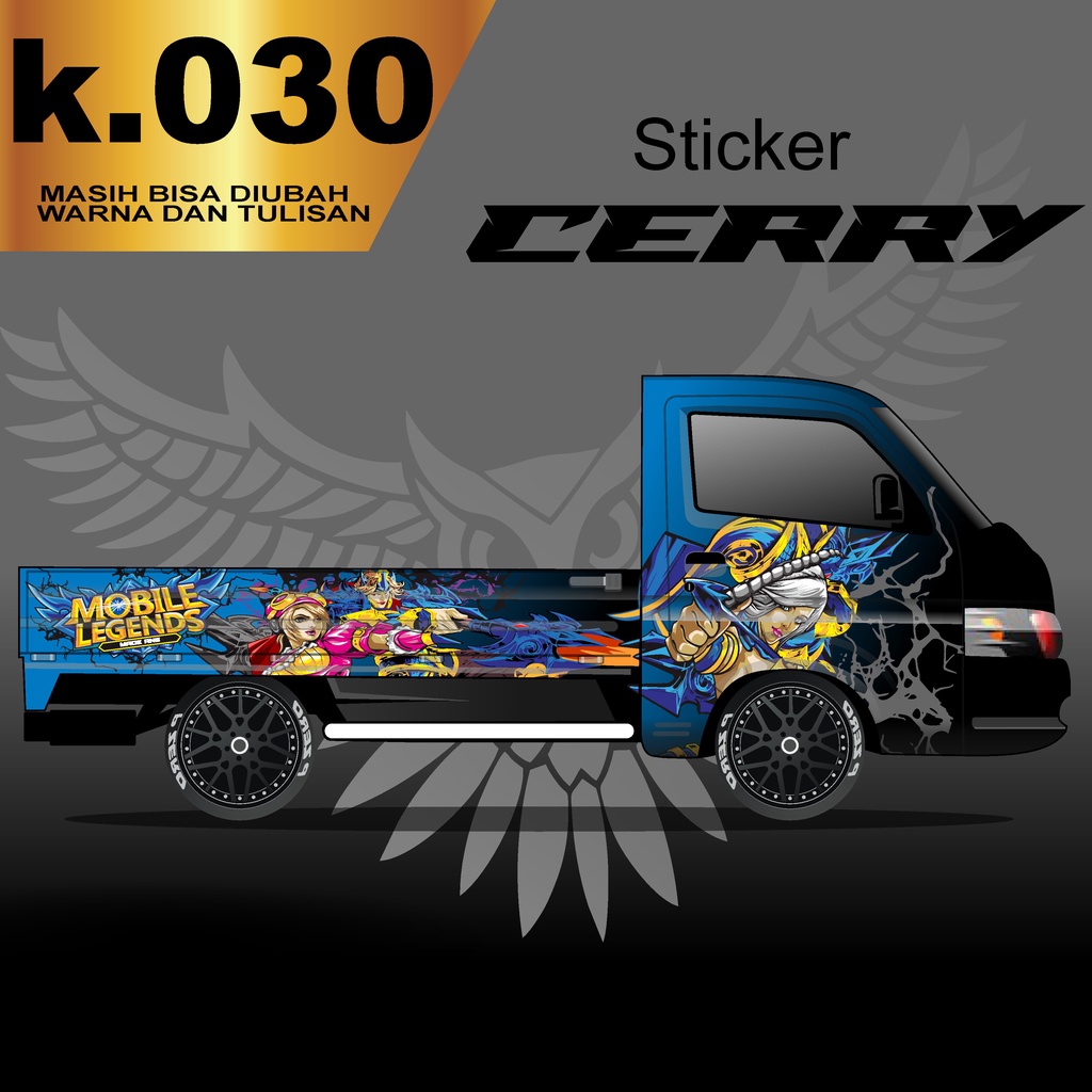 Decal Sticker mobil New Carry Pick Up 2020 Fullbody Stiker Dekal Carry k.030
