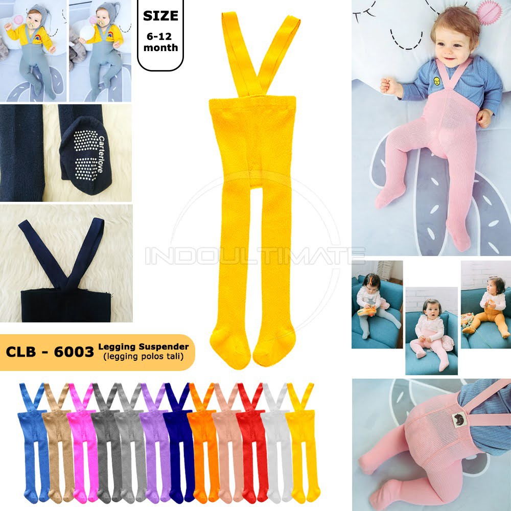 CLB-6003 Legging Bayi Kaki Tutup Leging Celana Panjang Bayi Kaki Tutup Celana Legging Suspender