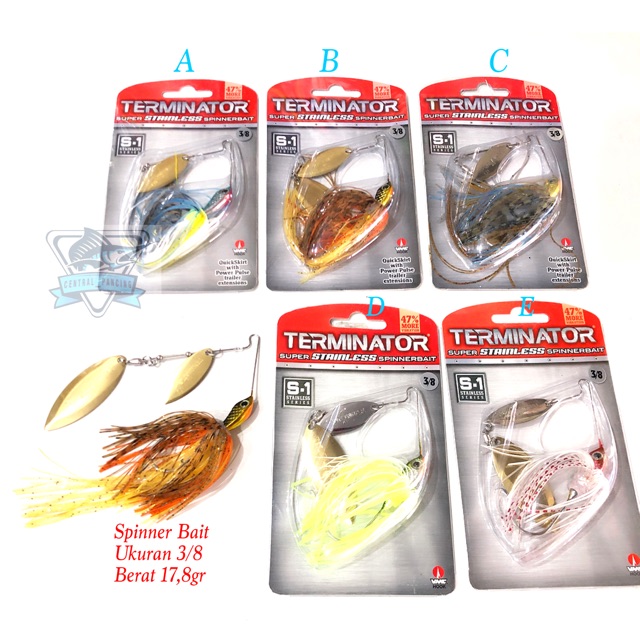 Umpan Spinner Bait Terminator 10 gram Ukuran 3/8