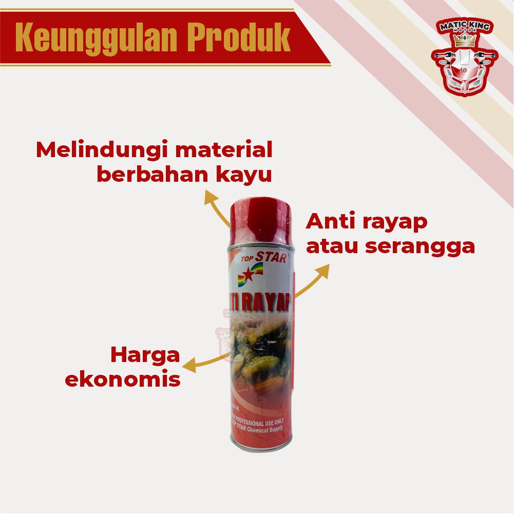 Anti Rayap Pembasmi Rayap Obat Anti Rayap Kayu Tanah Top Star 500ml