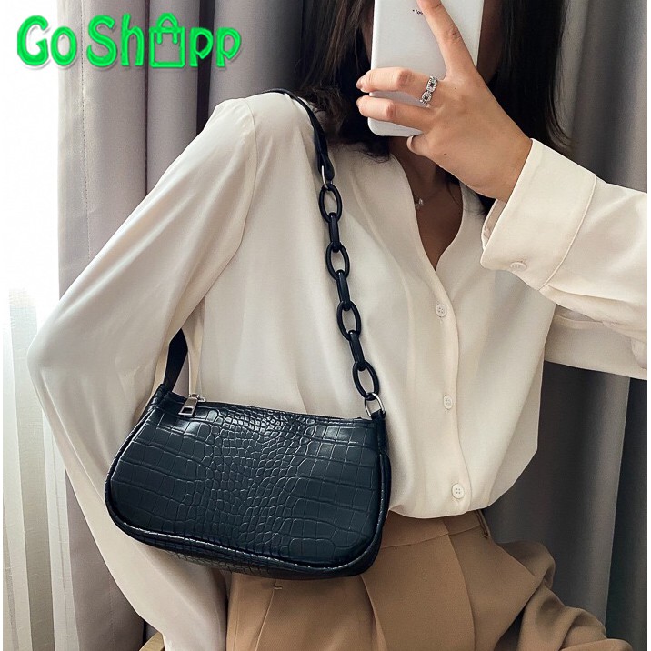 Shoulder Bag Mini Croco Fashion Wanita Terbaru - Tas Fashion Import - Tas Bahu Import [SL45]