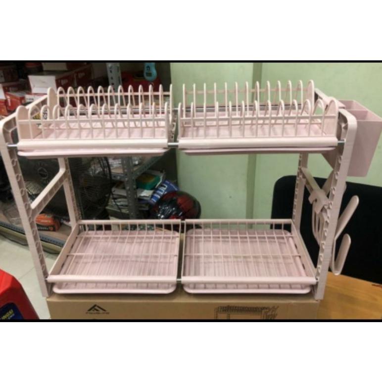 Rak Piring 2 Susun Jumbo Fawsline / Rak Piring Bukan Rovega