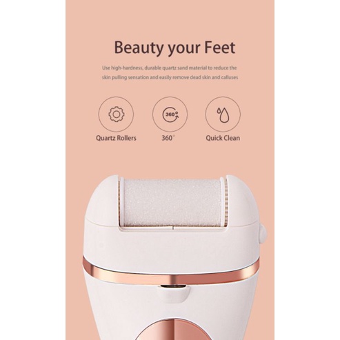 [New Item] Alat penghalus tumit kaki elektrik portabel Rechargeable Alat penghilang kapalan Alat Pedicure Manicure Alat perawatan kaki pecah pecah kulit mati ditelapak kaki