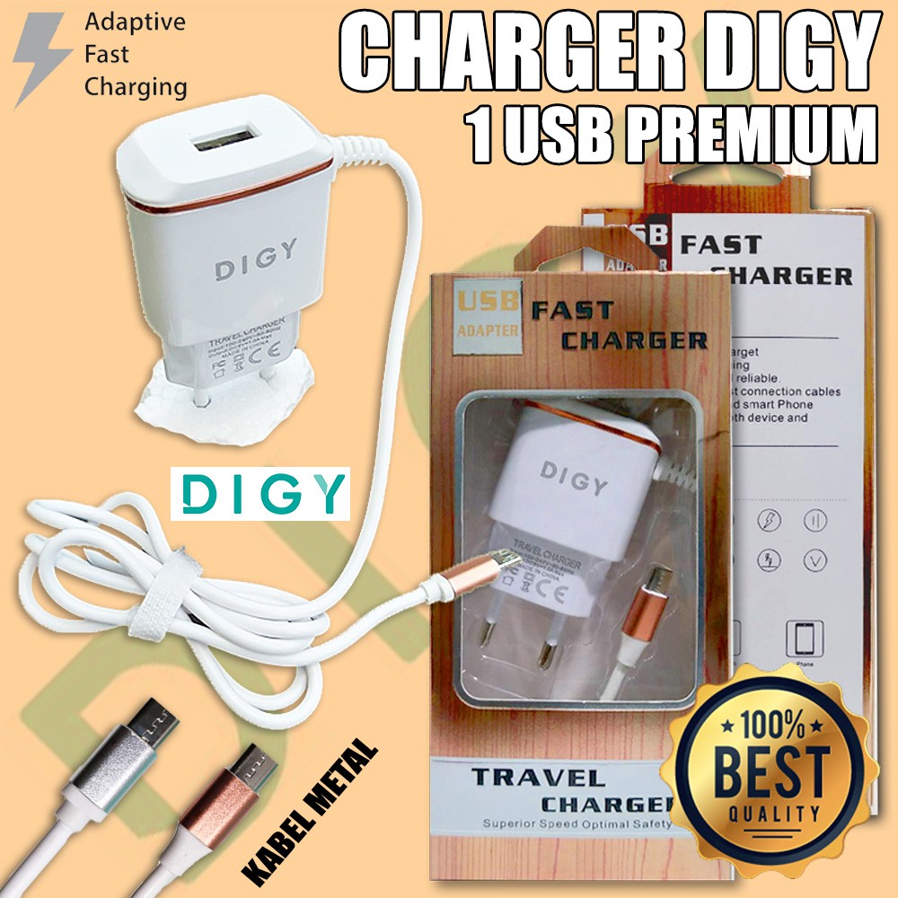 Charger Diggy 1 USB Fast Charging for Android Micro