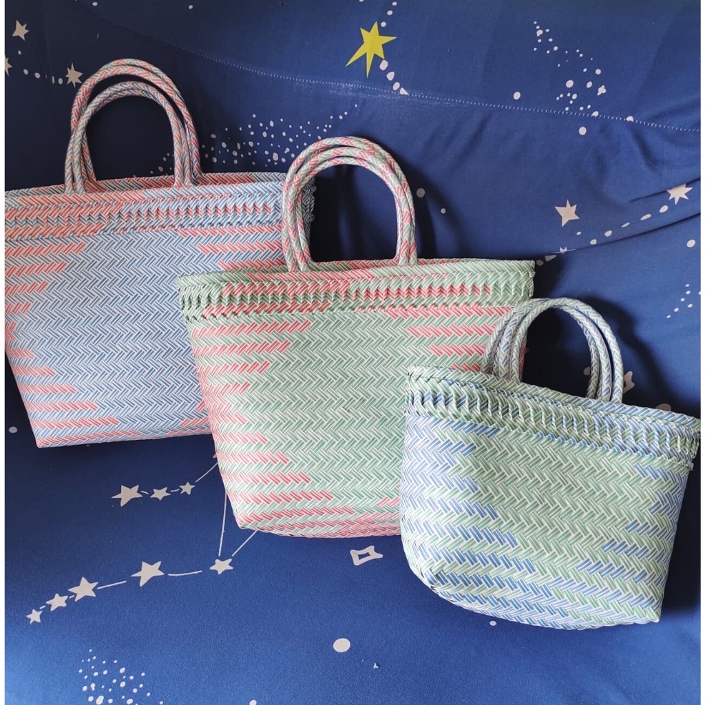 Tas Anyaman Lurik Magelangan/ Tas Anyaman Lurik Polos/ Tas Anyaman Lurik Jumbo/ Tas Anyaman Lurik Ke