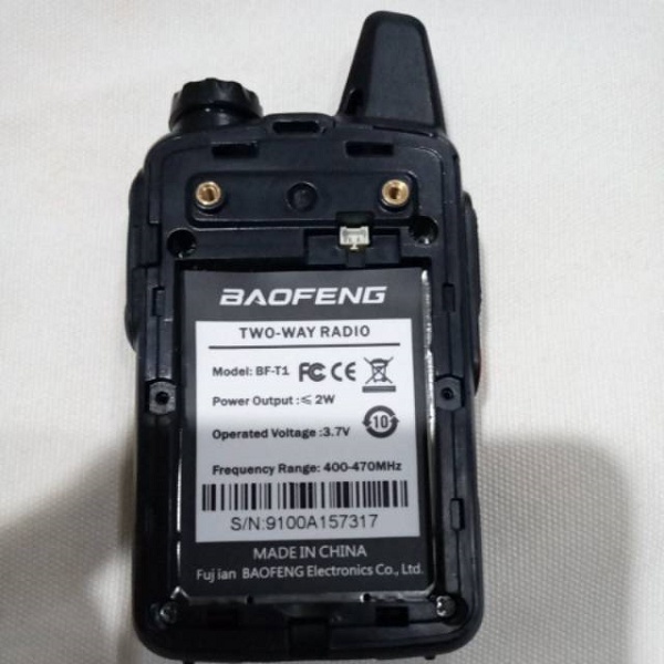 HT Bao feng Bopeng T 1 , BF T1 Walkie TALKY persis WLN 888S, Single band  UHF 20 Ch , Baofeng Mini T1