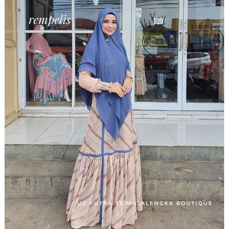 LINA SUKIJO / Rimpelis by eLeS / set syari eLeS / set syari elegan / set syari premium
