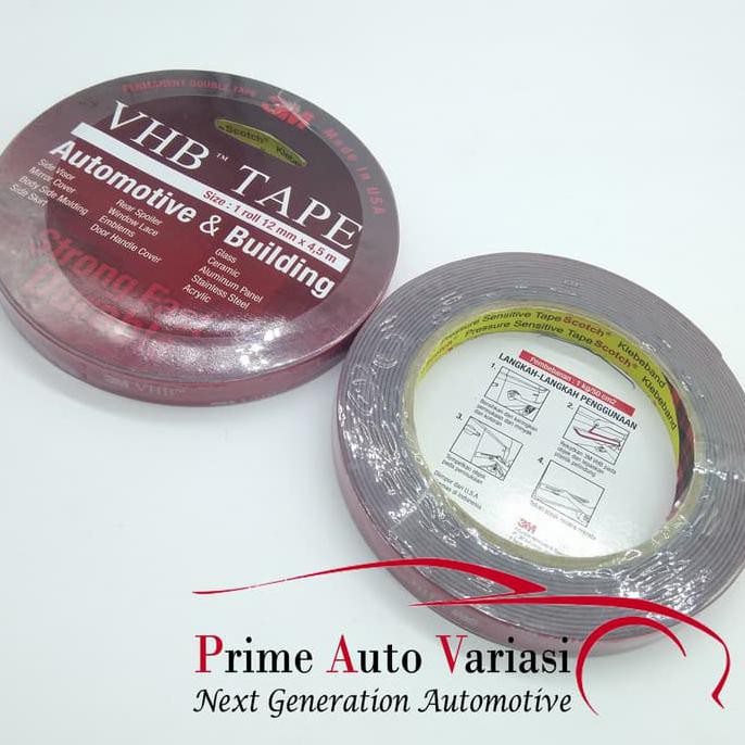 

BISA BAYAR DI TEMPAT Double Tape Perekat 3M VHB 12mm x 4.5m Merah Original Double Tape Kode 359