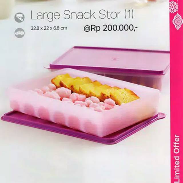 Tupperware Large Snack Stor - Ungu