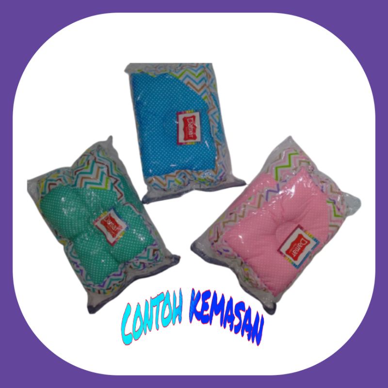 Bantal Guling Set Bayi 1 Bantal 2 Guling Anti Peyang Motif Newborn Baru Lahir Murah Sarung Guling Dapat Dicuci Dan Diganti