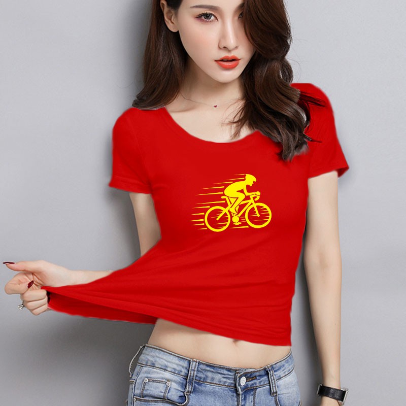 YOURSTYLE1119 - KAOS WANITA ONECK CYCLE FAST/ KAOS TERLARIS / KAOS ONECK
