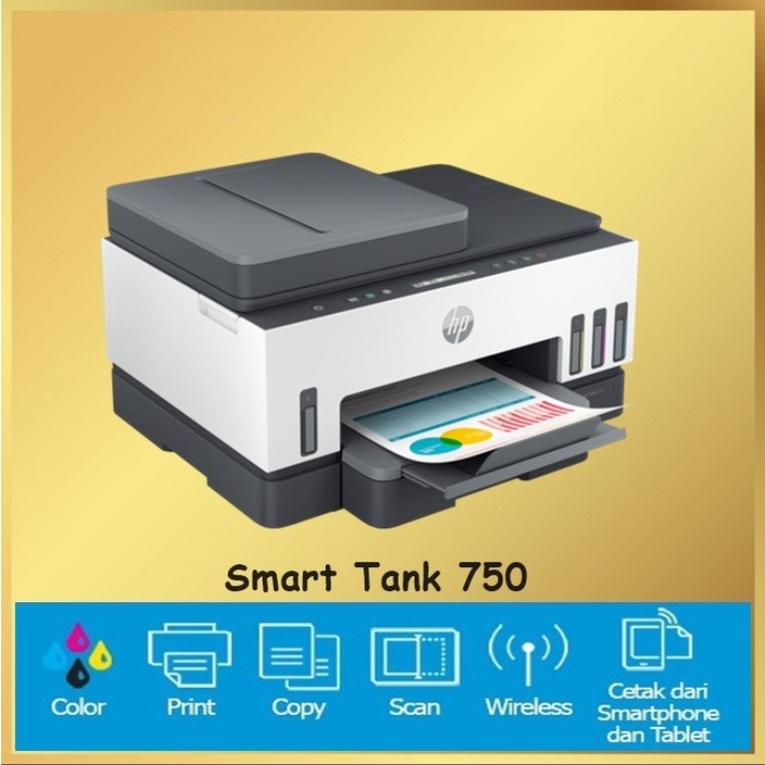 HP Smart Tank 750 All-in-One ADF Wireless Printer Wifi SmartTank