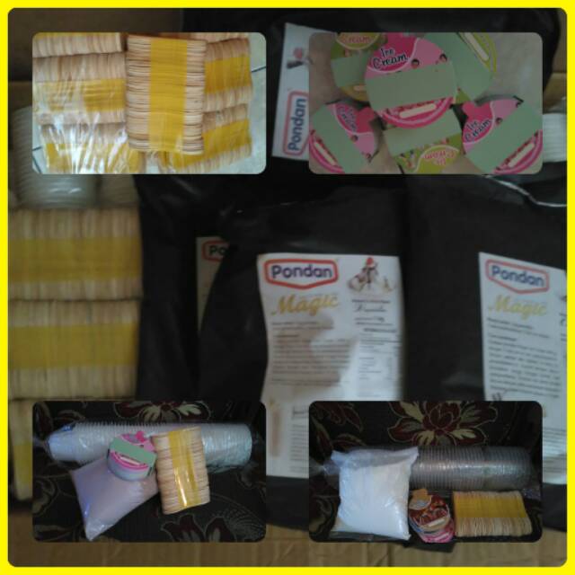 

Bubuk ice cream&prlengkapannya..