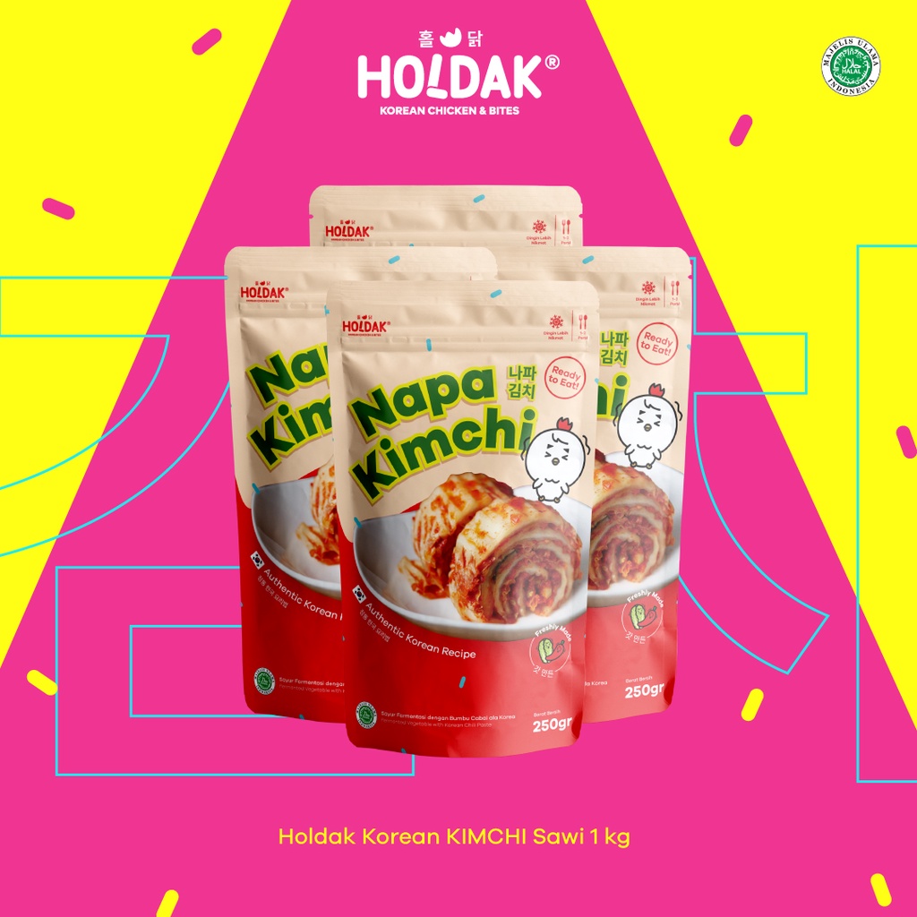 

Holdak Korean KIMCHI Sawi 1 kg (4 pack 250 gr) FRESH