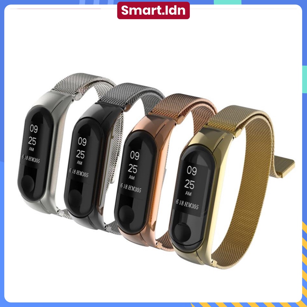 Stainless Strap Tahan Karat Tali Metal Loop Xiaomi Band 3 4 5 6