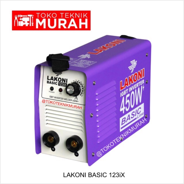 Lakoni Basic 123iX  Mesin Travo Las 123 iX Inverter Trafo MMA