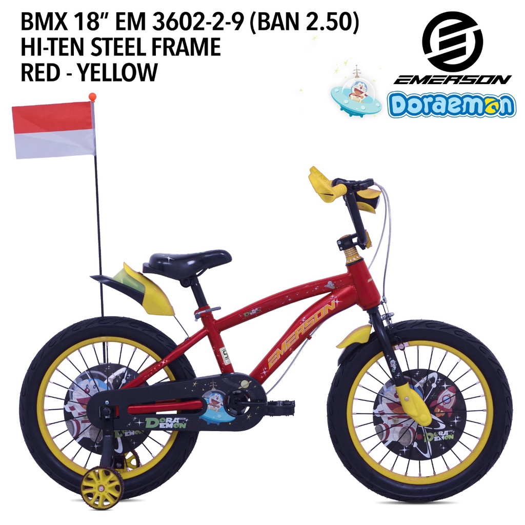 SEPEDA ANAK LAKI LAKI 18 EMERSON BMX DORAEMON 3602-2-9 2.5