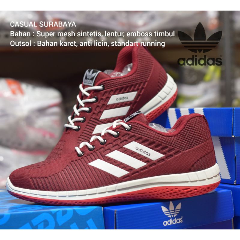 MERAH MAROON @ Sepatu Adidas Neo Pria Wanita Sepatu Olahraga Sepatu Santai