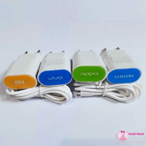 Charger With LED / Casan Hp Berbagai Type  2.1A