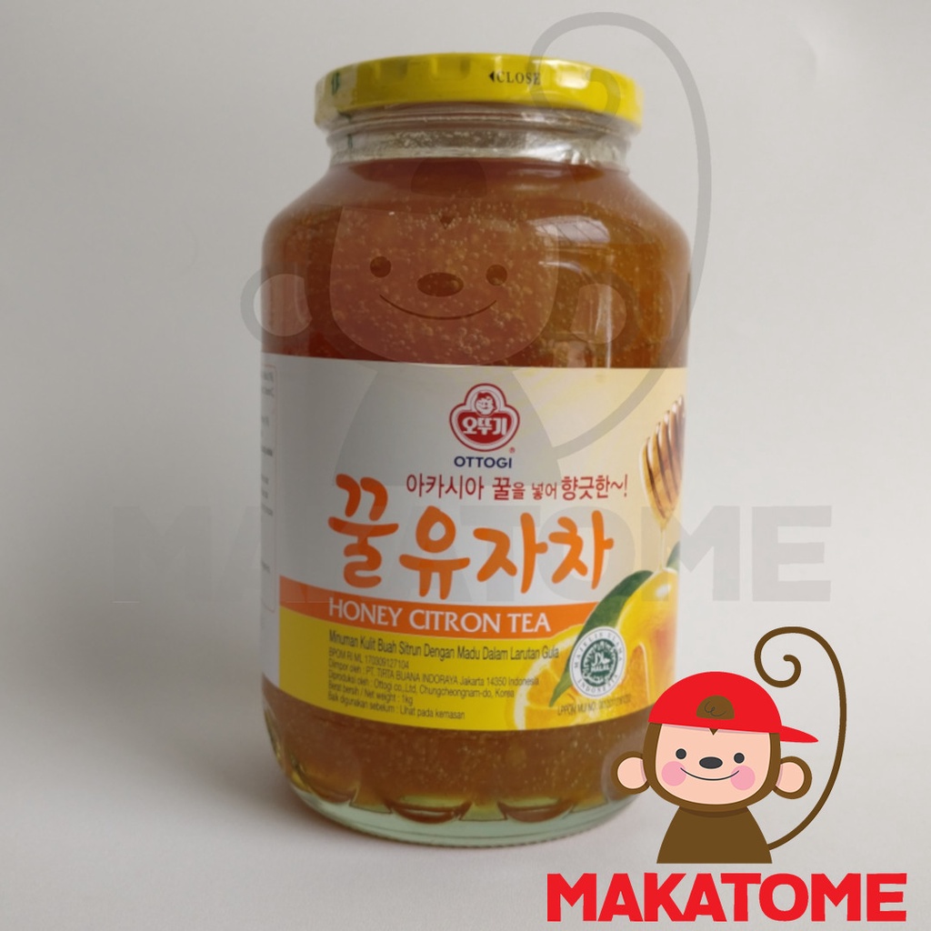 

Ottogi Honey Citron Tea 1kg 1000gr drink syrup sirup korea jeruk 1 kg