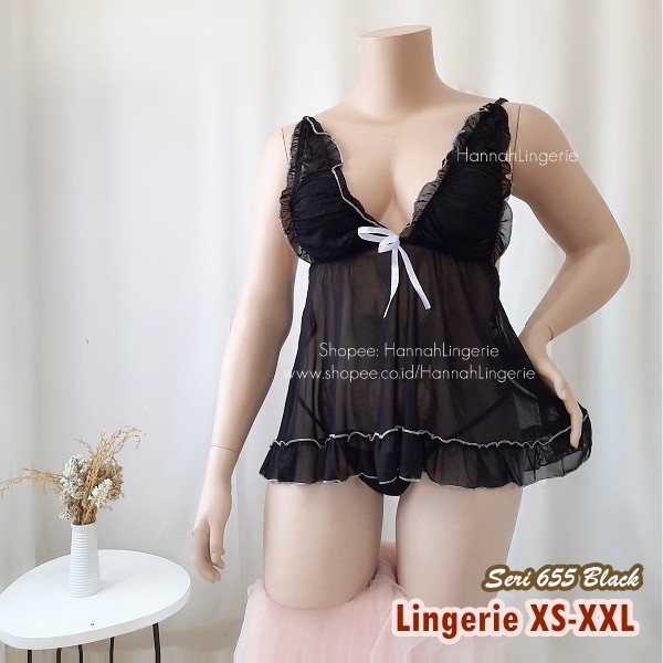 Lingerie XXL XL L M S Hannah Lingerie Baju Tidur Seksi Wanita Baju Malam Pertama Muslimah 655