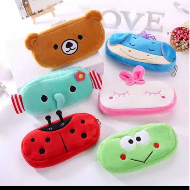 

Tas Tempat Pensil Anak Karakter Dompet Pouch Pena Alat Tulis Import Murah