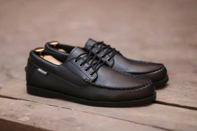 MONZA BLACK |WOLF x COZY| Sepatu Formal Pria Original Sepatu Pantofel Kerja Santai Kondangan Main