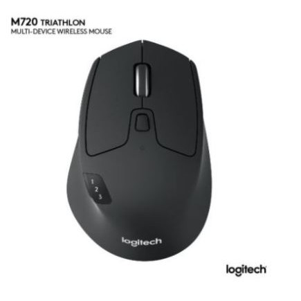 Mouse Bluetooth wireless logitech optical 1000dpi multi device clicky triathlon m-720 m720 - Mice nirkabel