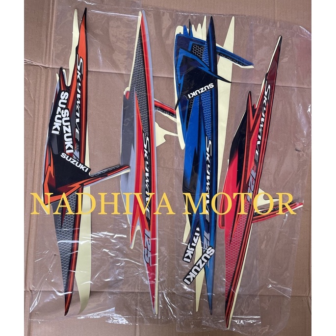 striping sticker lis polet body suzuki skywave 125