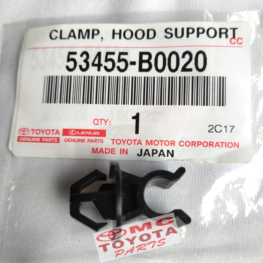 Klip Clip Clamp Hood Stang Kap Mesin Rush Terios 53455-B0020