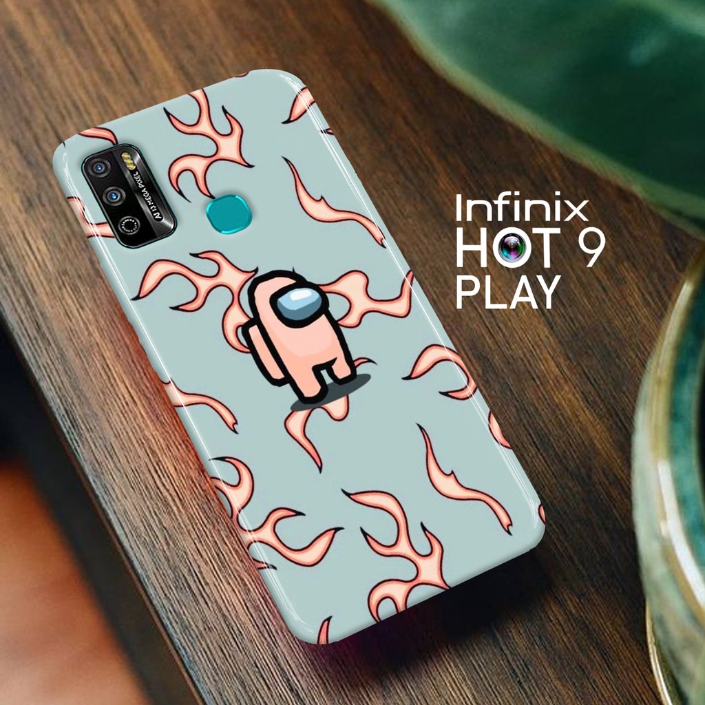 Case Infinix Hot 9 Play Among US Series Hardcase Softcase Casing Cover Pelindung Hp