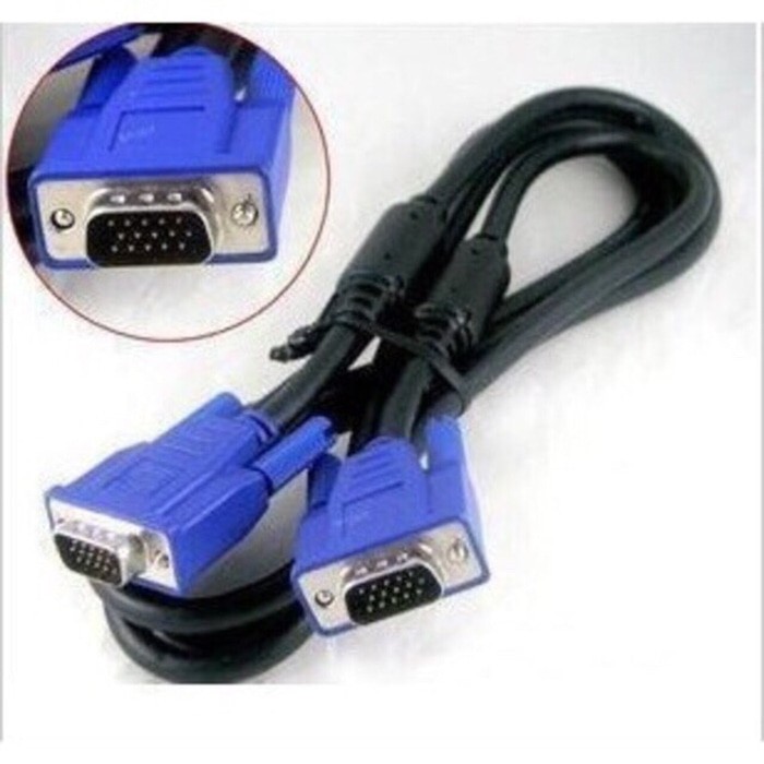 Kabel vga male to male 15 pin panjang 1.5m 1.5 meter