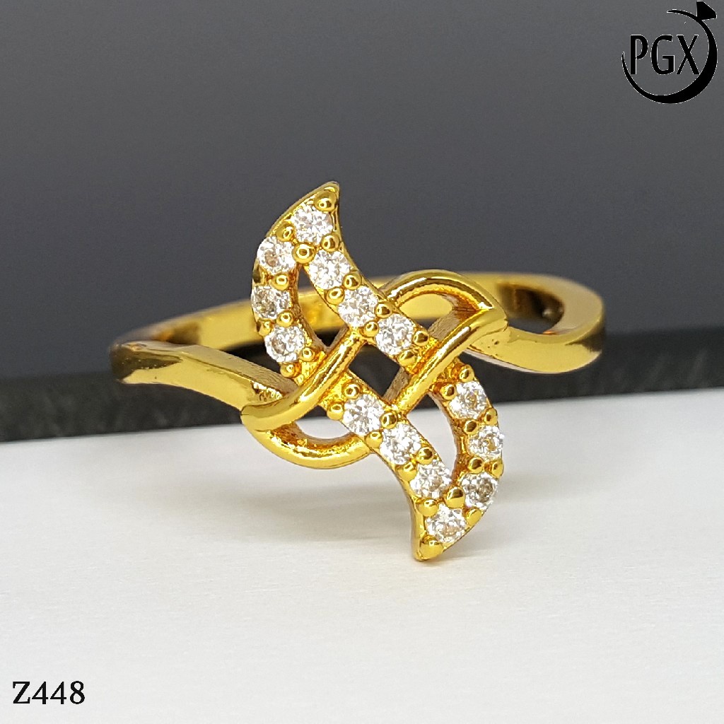 PGX Cincin Xuping Wanita Perhiasan Lapis Emas Aksesoris Fashion Premium - Z448