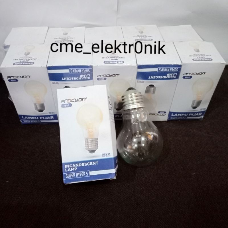 Lampu bohlam kuning 5watt Lampu  pijar 5 watt super