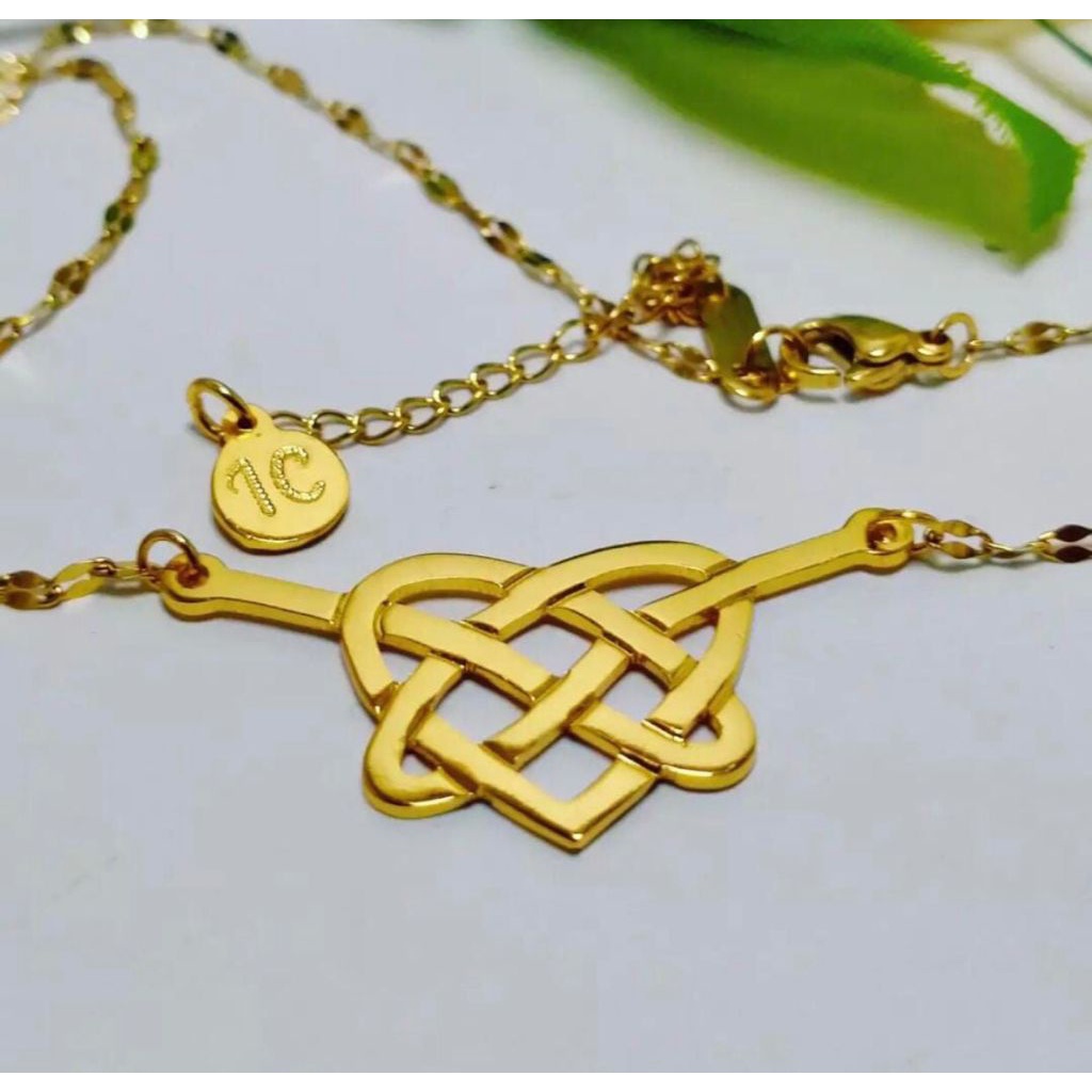 BISA COD Kalung Viral/ Kalung Kekinian/ Kalung Amanda Monopo ( Ikatan Cinta ) Bahan Titanium Anti Luntur Dan Karat Lapis Emas 24K