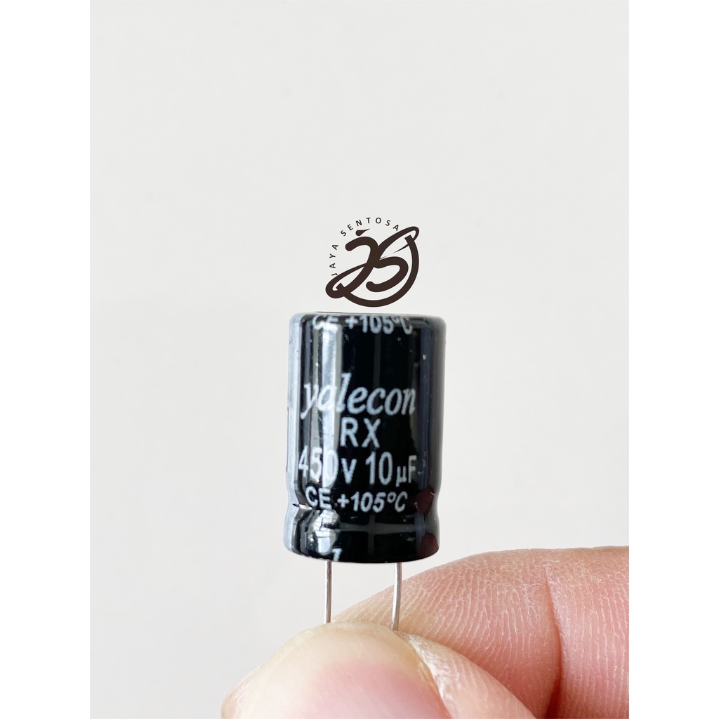 ELCO 10UF 450V (1 BUAH) KAPASITOR CAPACITOR ELCO KAPASITOR ELKO KAPASITOR 10 UF 450 V