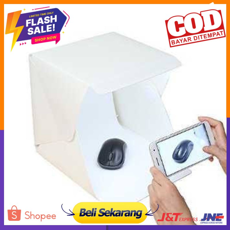 Photo Studio Foto Mini dengan Lampu LED