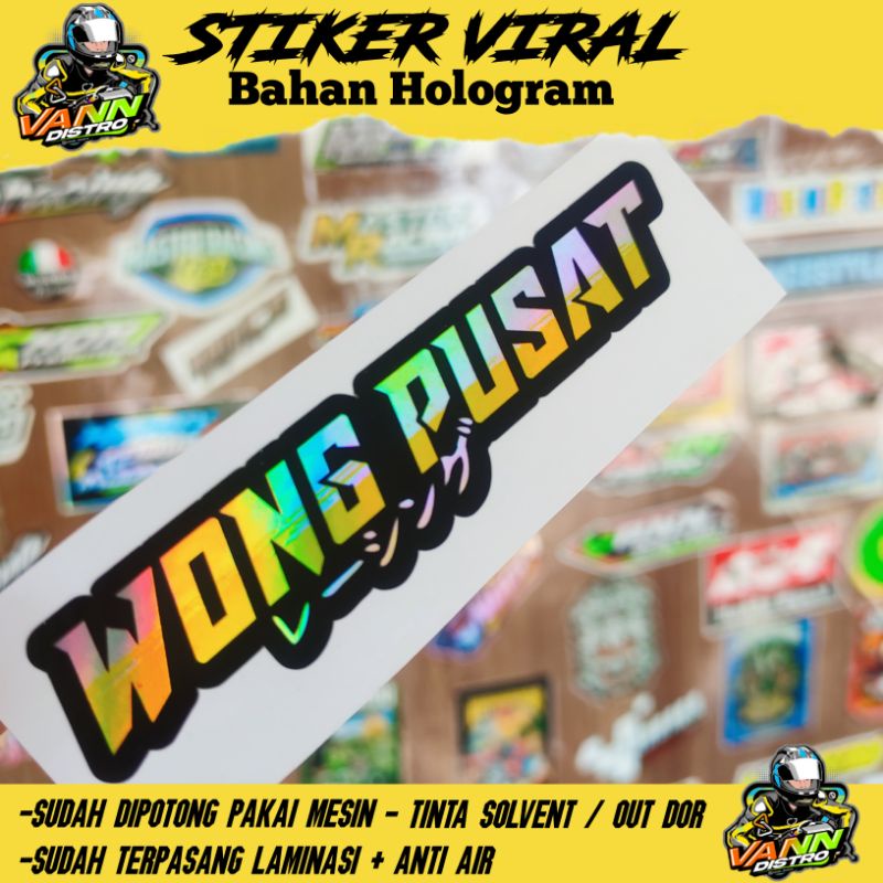 stiker wong pusat