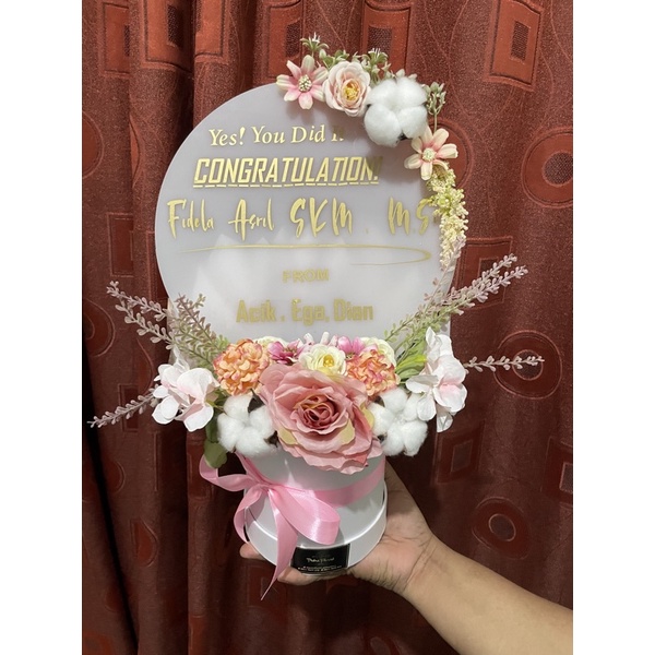 akrilik mini premium (cocok untuk wisuda)