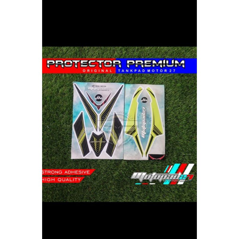 Sticker Stiker Resin Timbul Dasi Depan Winglet Premium Yamaha New Aerox 155 2020