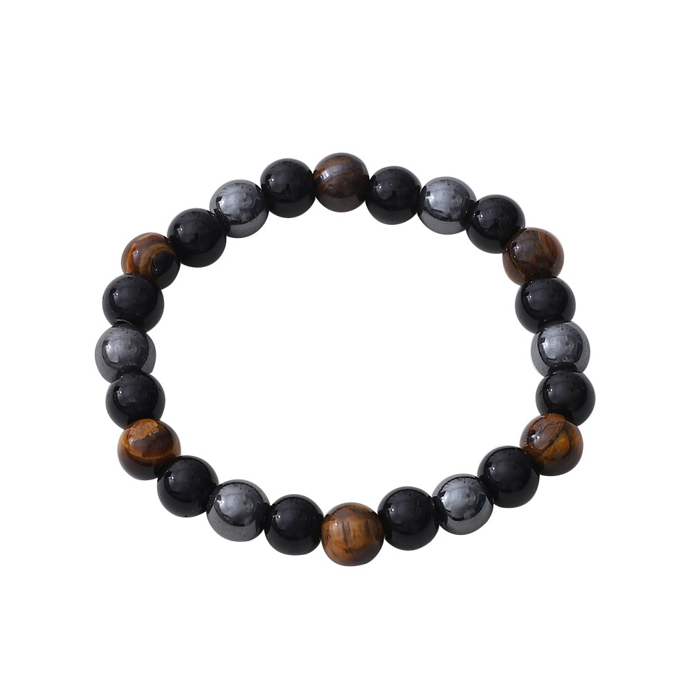 Gelang Manikmanik Batu Obsidian Tiger Eye Hematite Untuk Priawanita