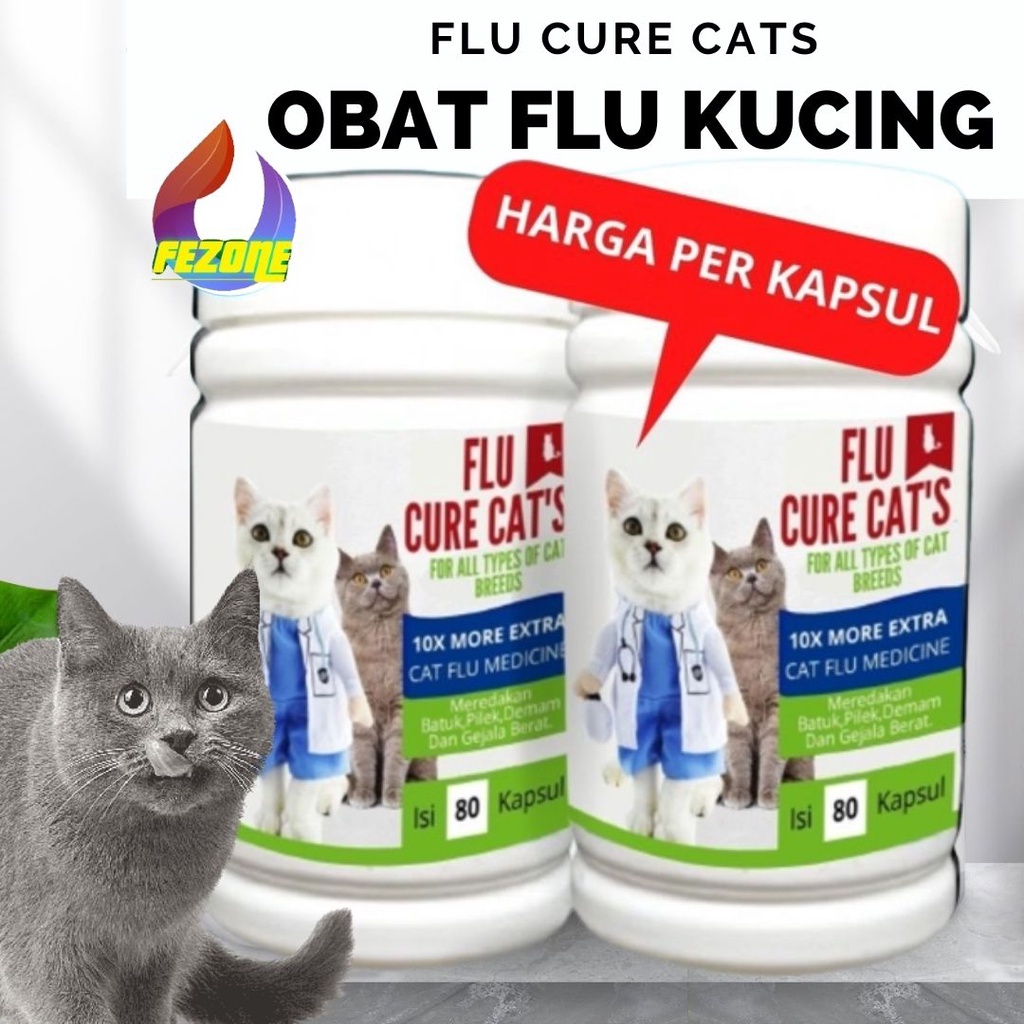 Obat Batuk Dan Flu Berat Pada Kucing / Obat Flu Kucing FEZONE