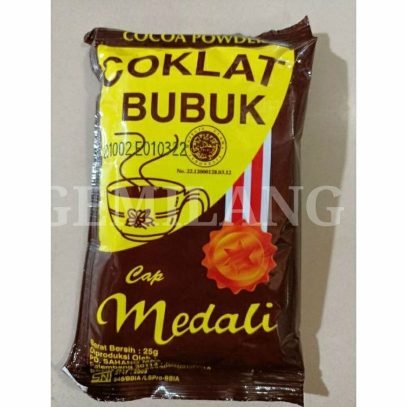 

COKLAT BUBUK MEDALI 25gr/500gr