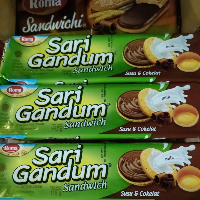 roma sari gandum sandwich 115g