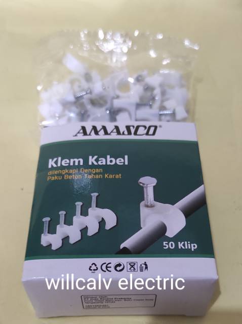 KLEM KABEL NO 10 10MM - KLEM KABEL PAKU TEMBOK BETON NO 10 10MM