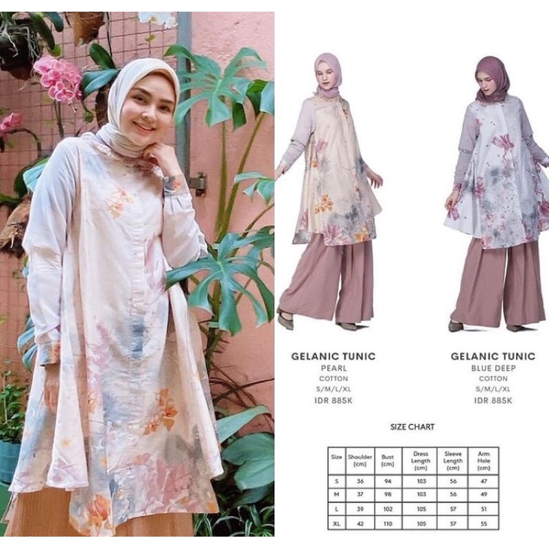 NEW SALE❣️Gelanic Tunik Pearl Ria Miranda Utopia